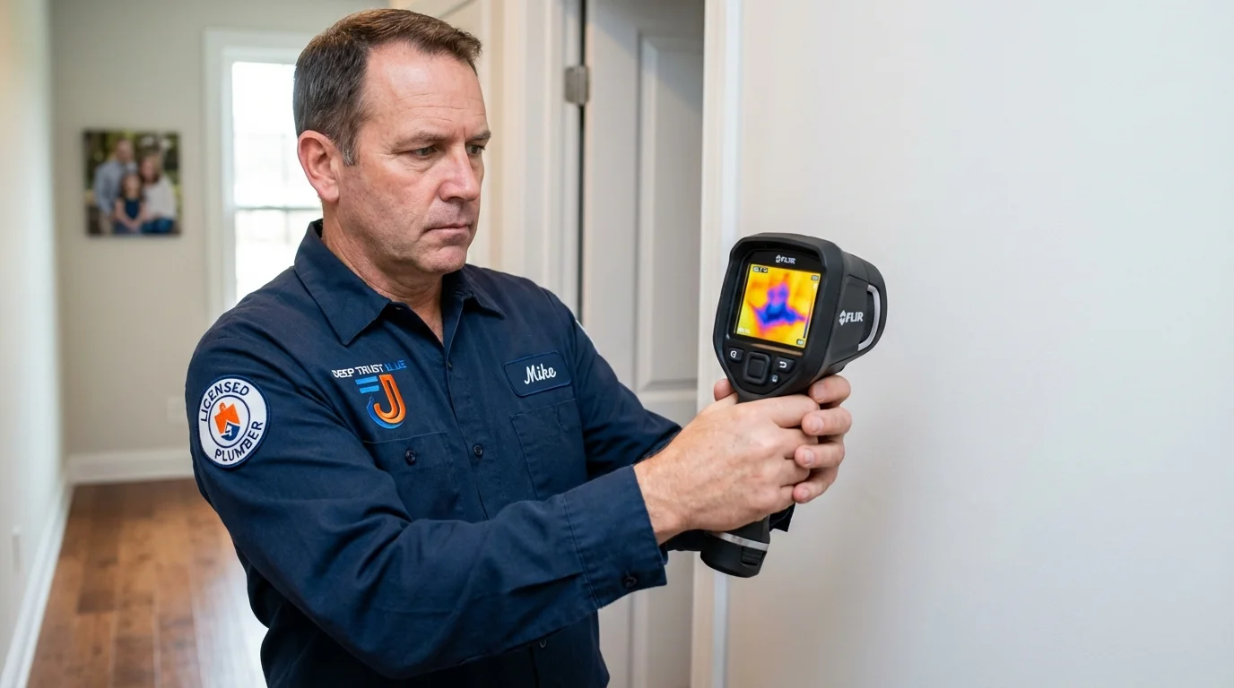 Thermal imaging leak detection by Johns Plumbing LLC in Lehighton
